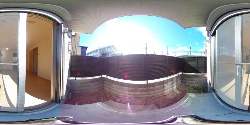 パノラマ画像バルコニー