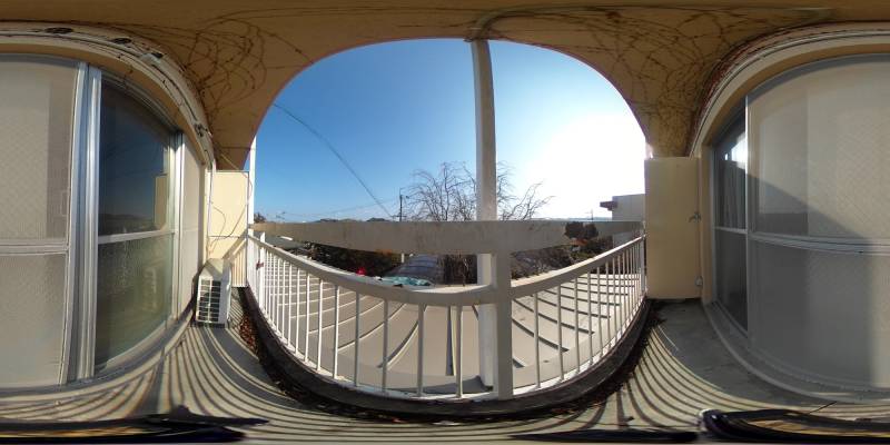 パノラマ画像バルコニー