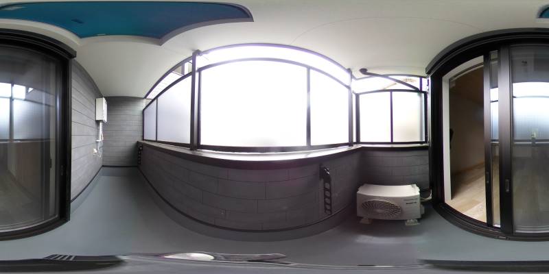 パノラマ画像バルコニー