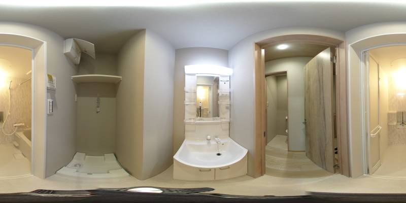 パノラマ画像洗面所