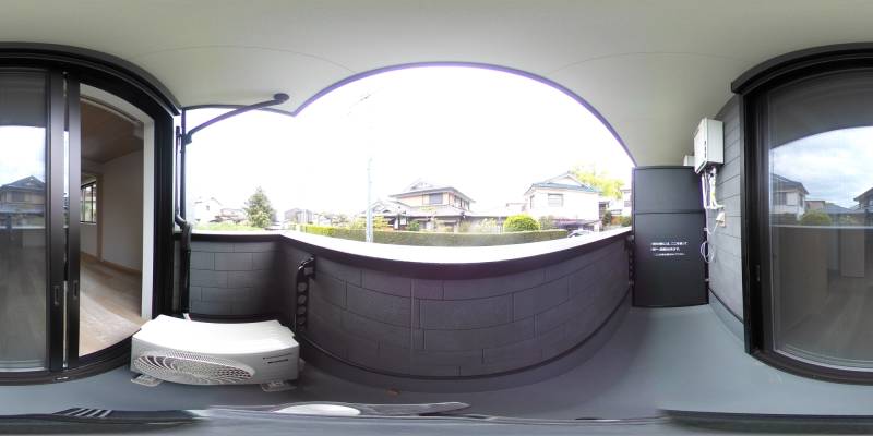 パノラマ画像バルコニー