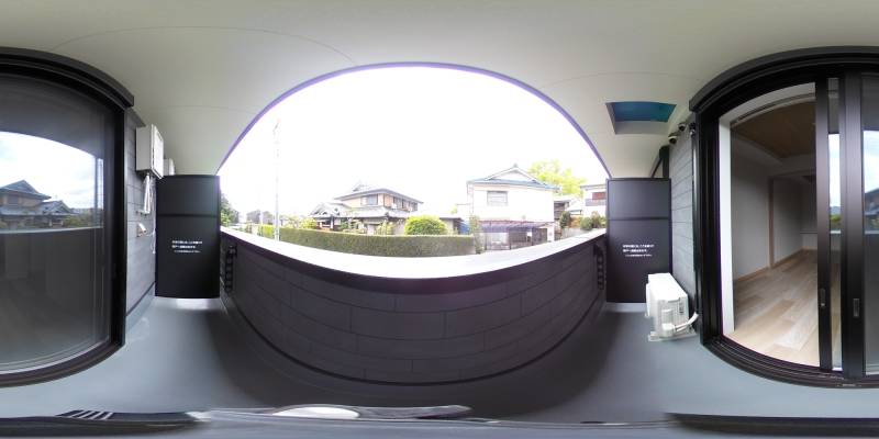 パノラマ画像バルコニー