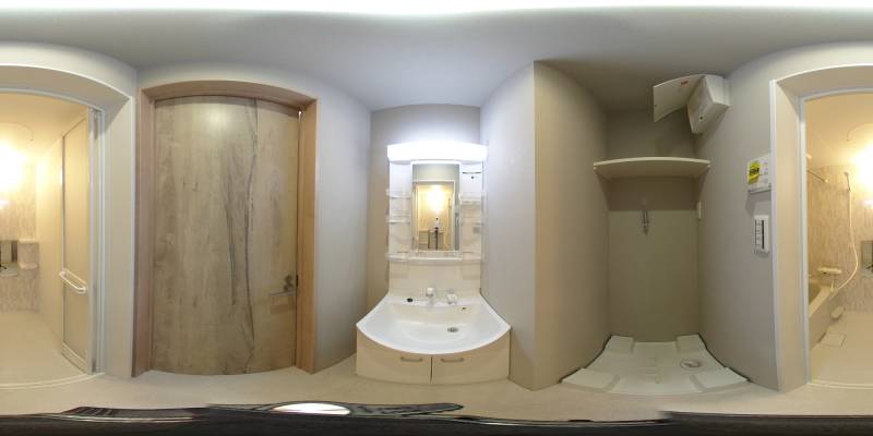 パノラマ画像洗面所