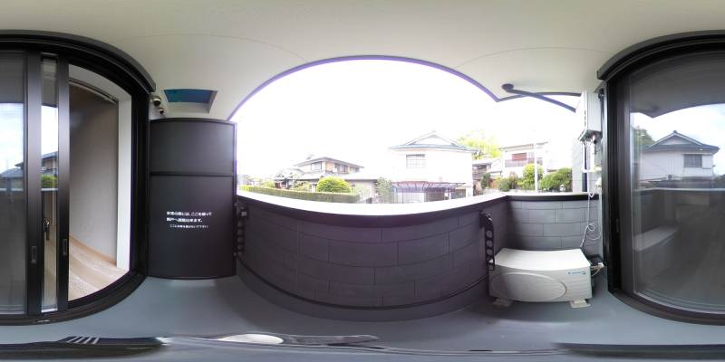 パノラマ画像バルコニー