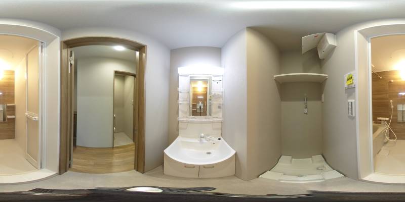 パノラマ画像洗面所