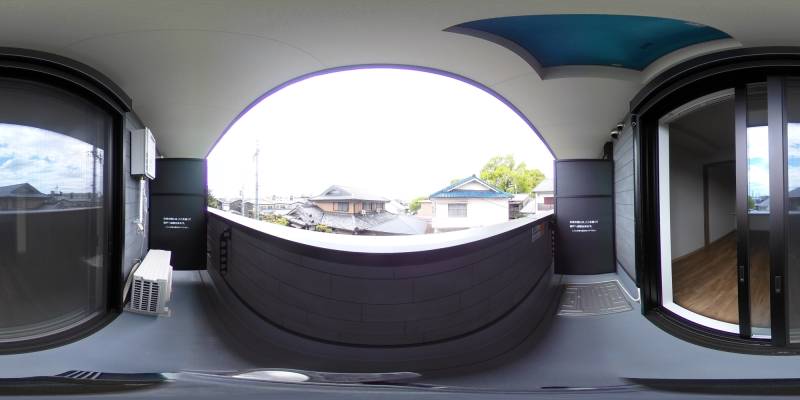 パノラマ画像バルコニー