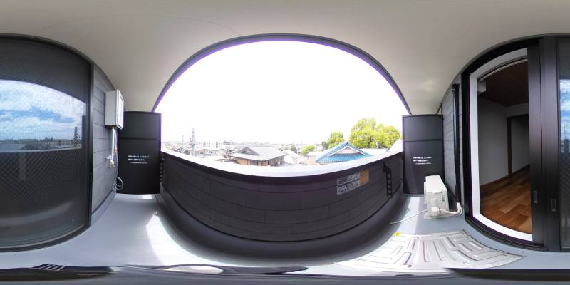 パノラマ画像バルコニー