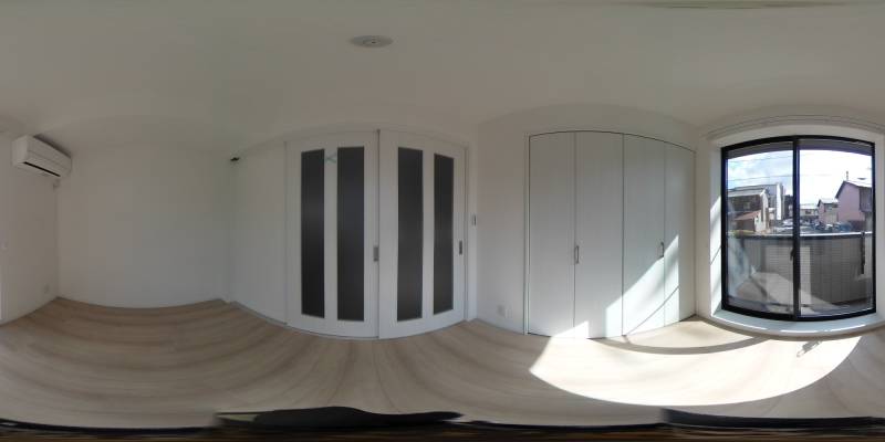 パノラマ画像寝室