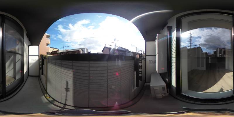 パノラマ画像バルコニー