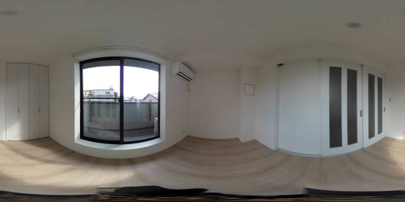 パノラマ画像寝室