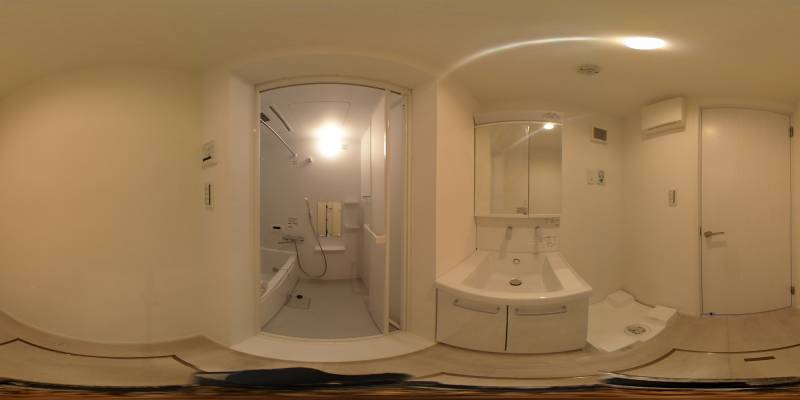 パノラマ画像洗面所