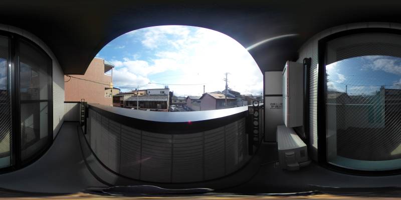 パノラマ画像バルコニー