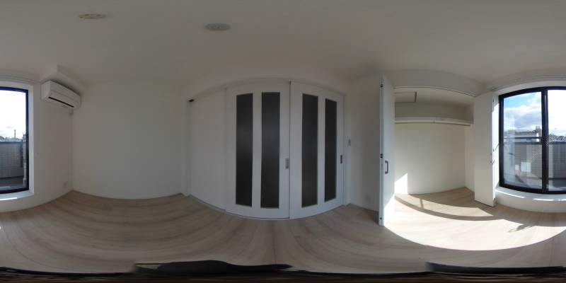 パノラマ画像寝室