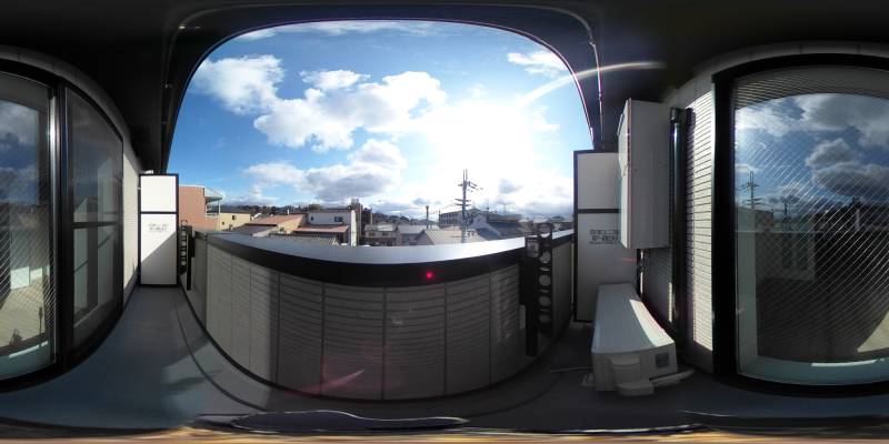 パノラマ画像バルコニー