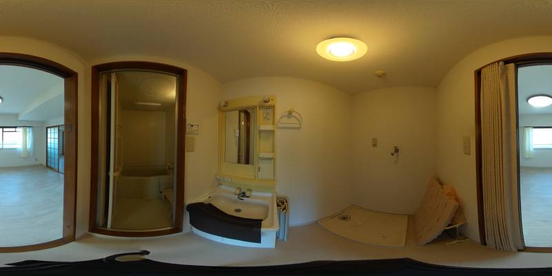 パノラマ画像洗面所