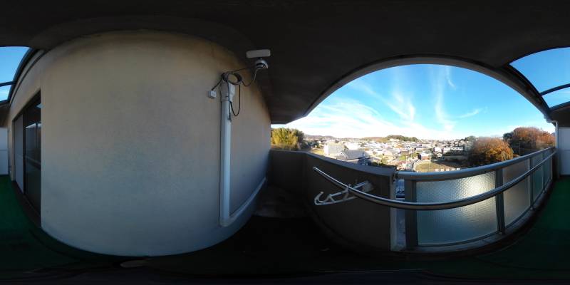 パノラマ画像バルコニー