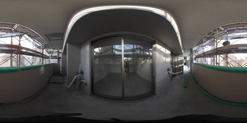 パノラマ画像バルコニー