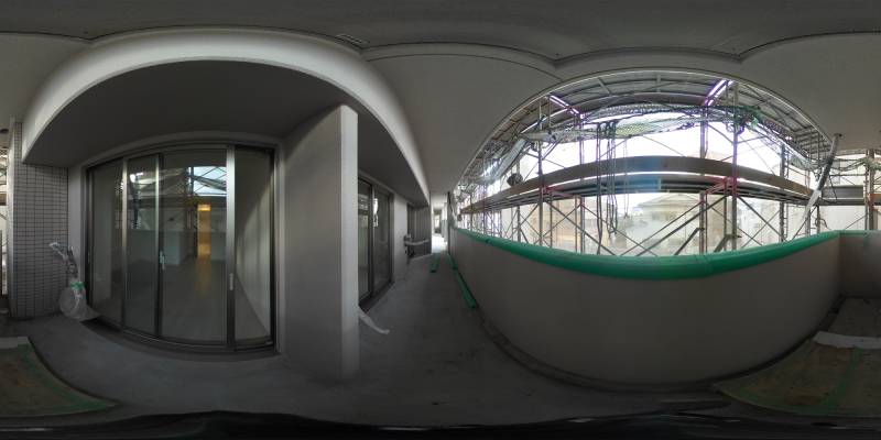 パノラマ画像バルコニー