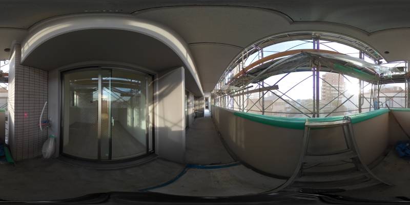 パノラマ画像バルコニー