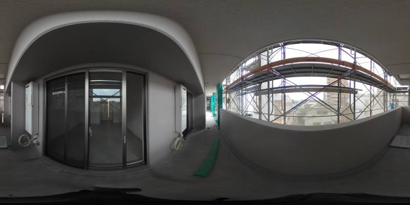 パノラマ画像バルコニー