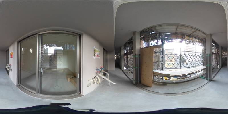 パノラマ画像バルコニー