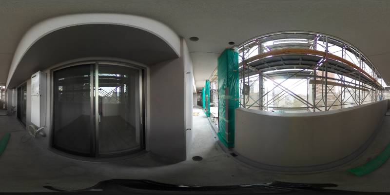 パノラマ画像バルコニー