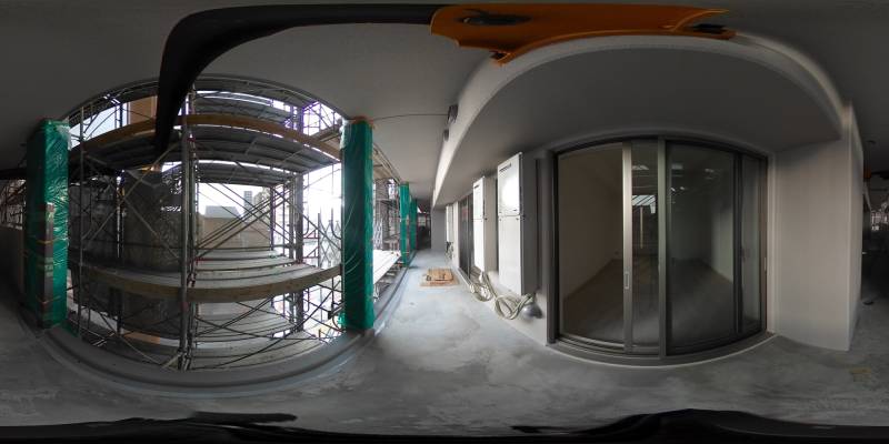 パノラマ画像バルコニー