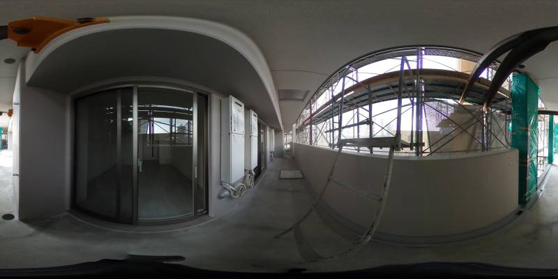 パノラマ画像バルコニー