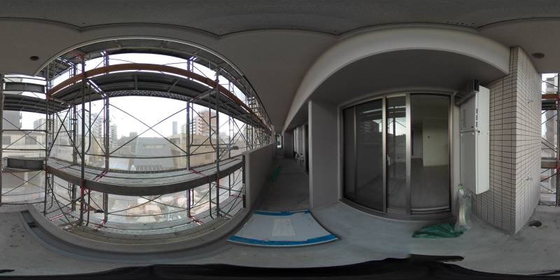 パノラマ画像バルコニー