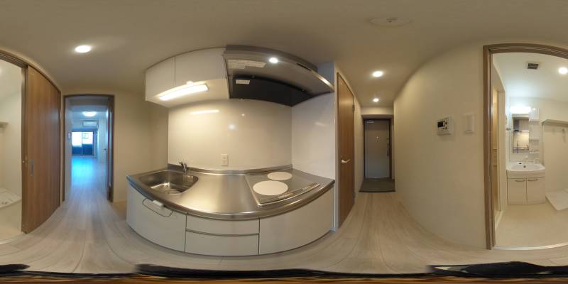 パノラマ画像キッチン