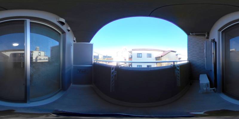 パノラマ画像バルコニー