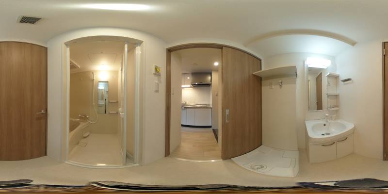 パノラマ画像洗面所