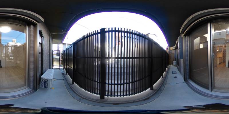 パノラマ画像バルコニー