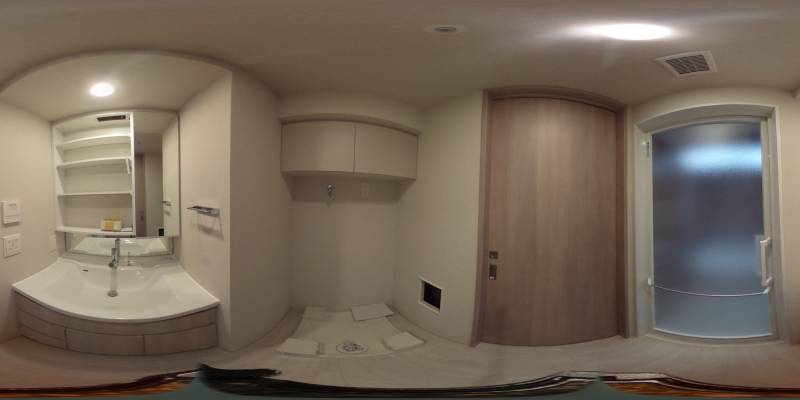 パノラマ画像洗面所