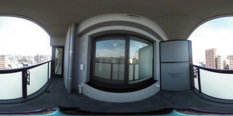 パノラマ画像バルコニー