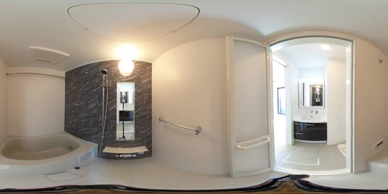 パノラマ画像バスルーム