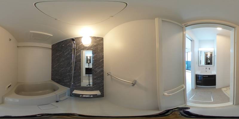 パノラマ画像バスルーム