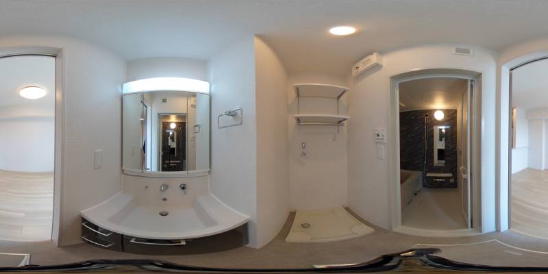 パノラマ画像洗面所