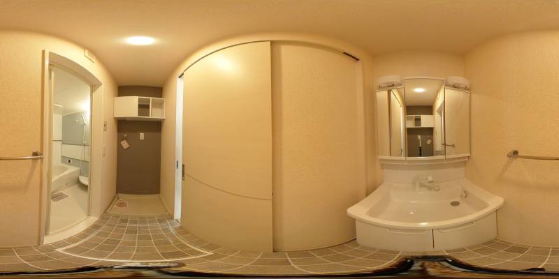 パノラマ画像洗面所