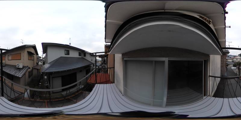 パノラマ画像バルコニー