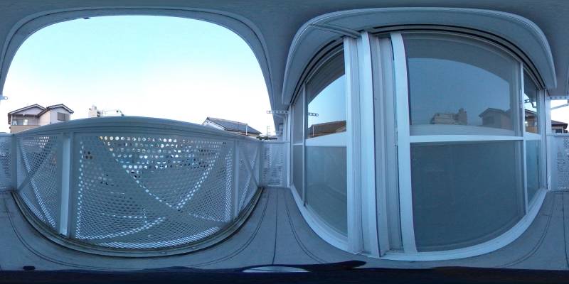 パノラマ画像バルコニー