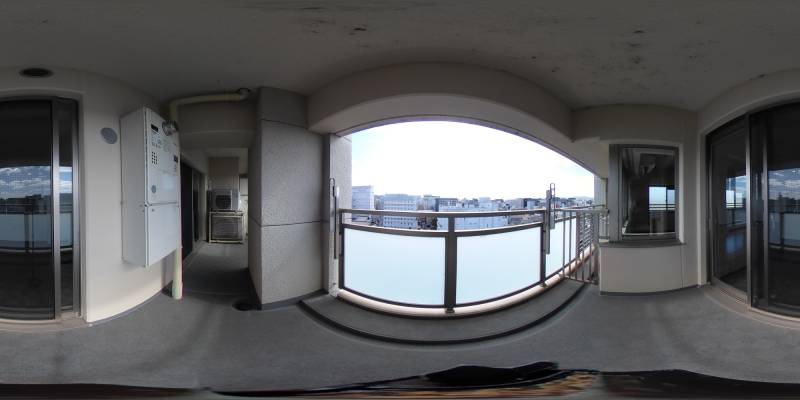 パノラマ画像バルコニー