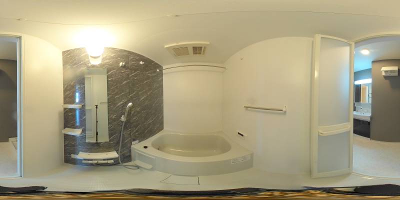 パノラマ画像バスルーム