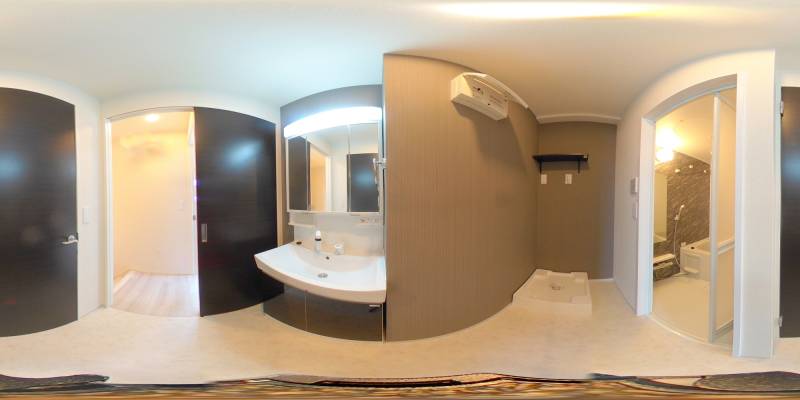 パノラマ画像洗面所