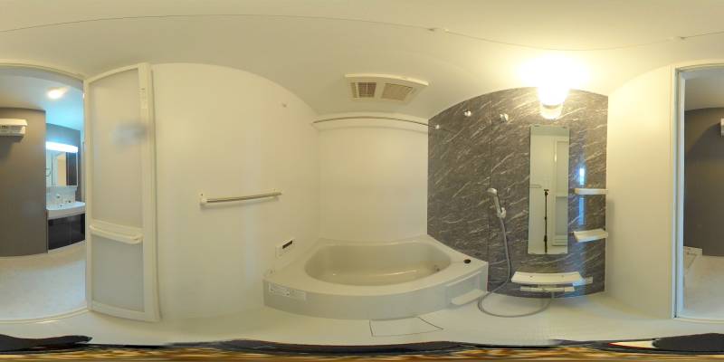 パノラマ画像バスルーム