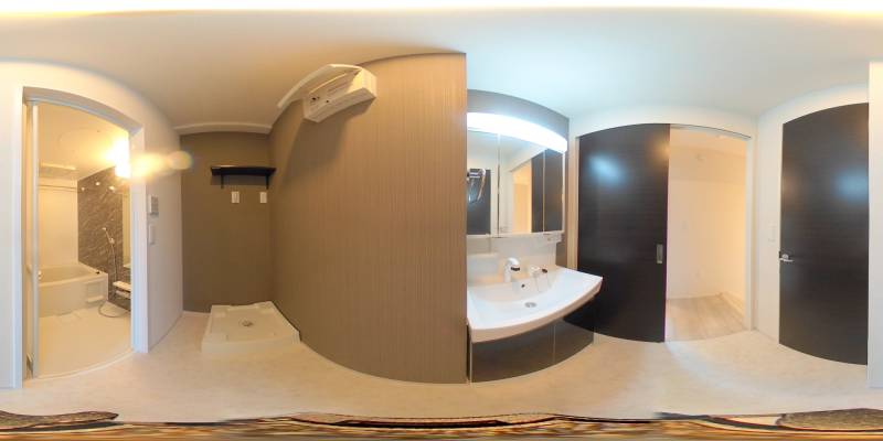 パノラマ画像洗面所