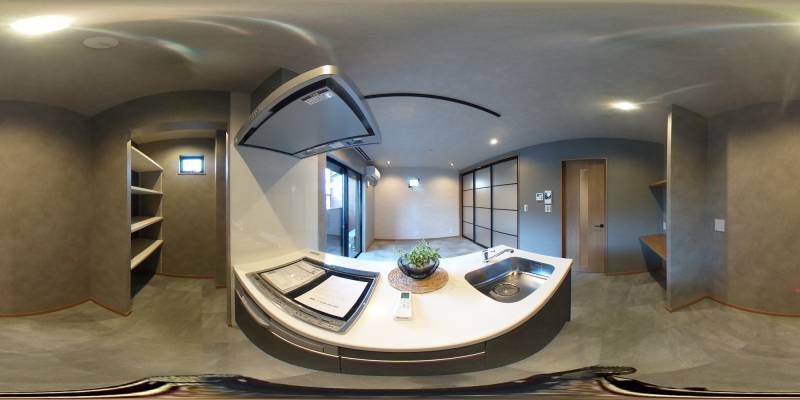 パノラマ画像キッチン