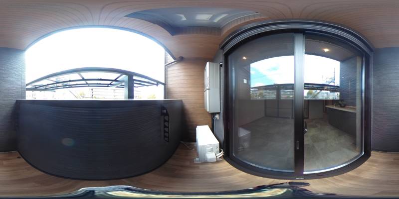 パノラマ画像バルコニー