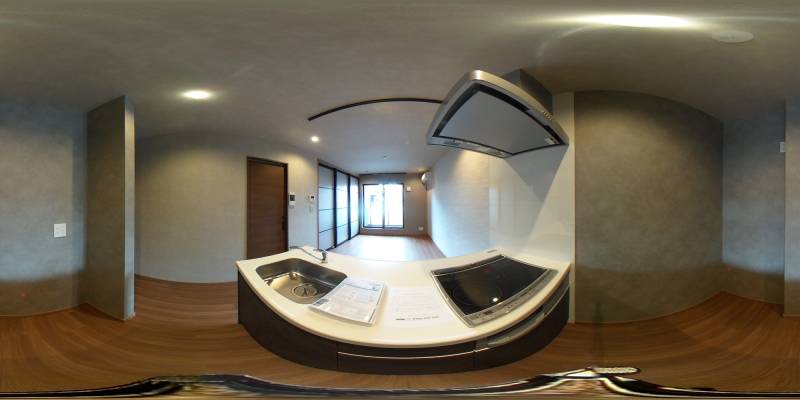 パノラマ画像キッチン