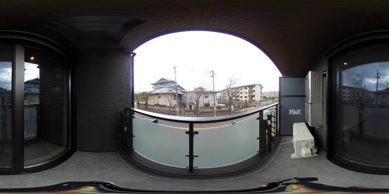 パノラマ画像バルコニー